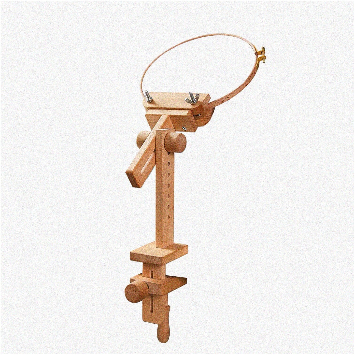 Wood Hoop Holder for Embroidery and Needlework