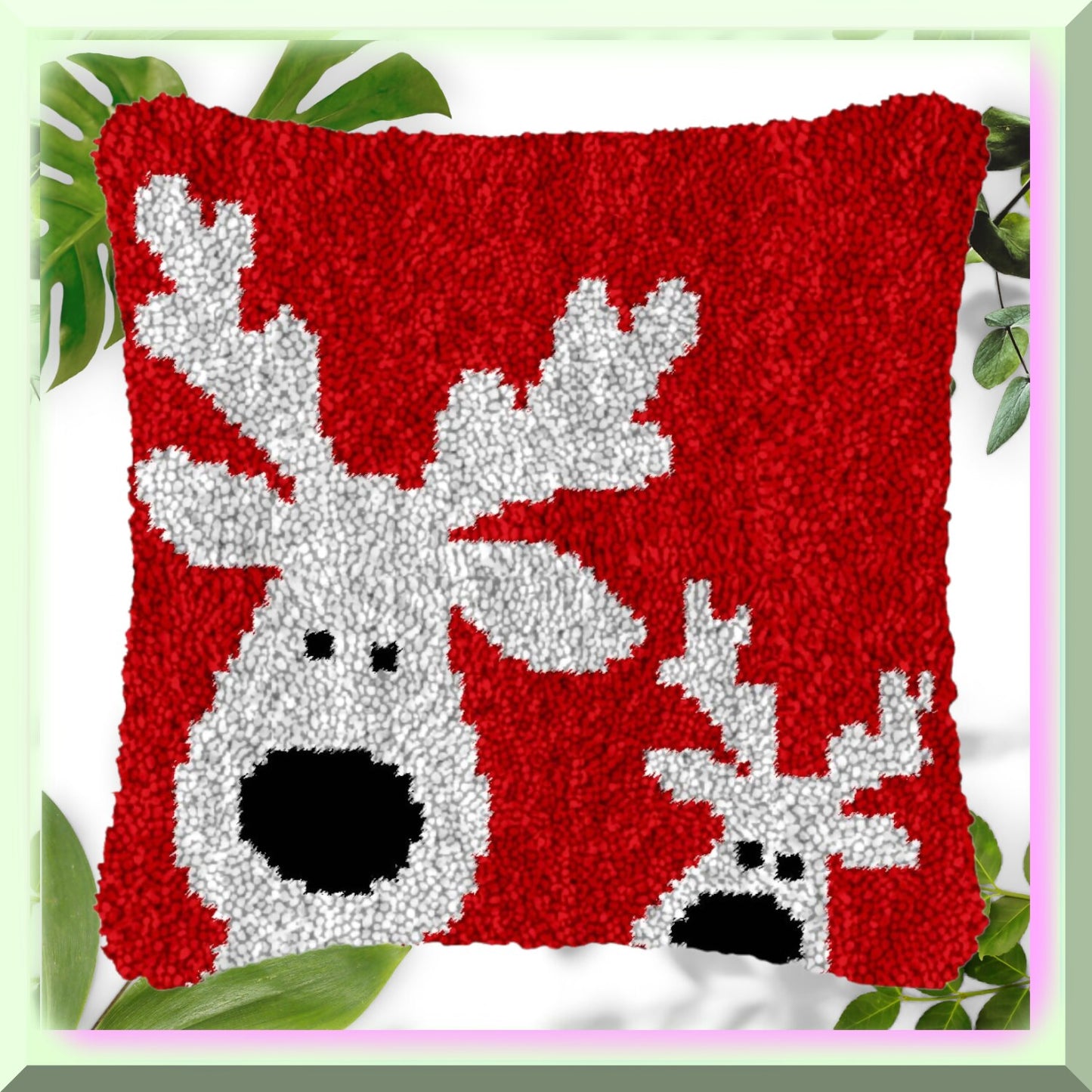 DIY Reindeer Latch Hook Kit for Home Decor