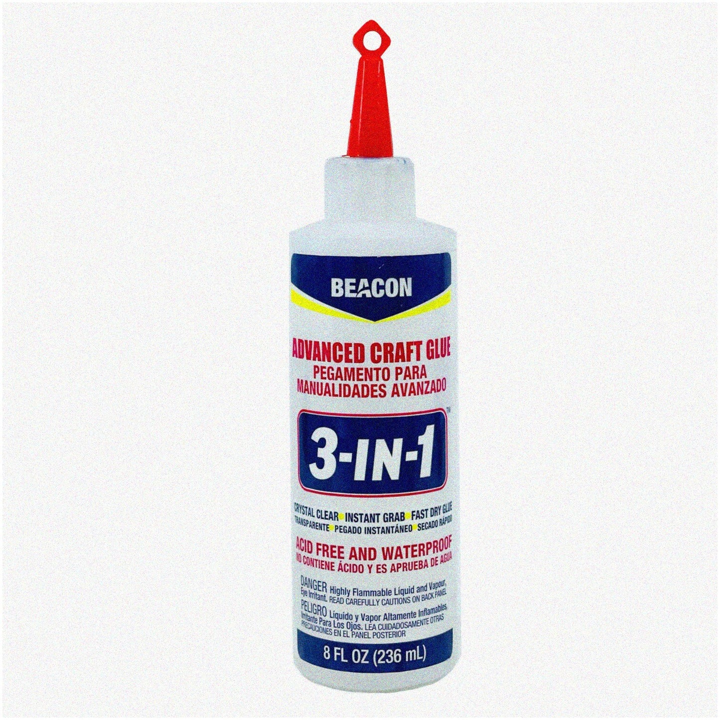 3-in-1 Clear Adhesive for Wood Ceramic Fabric 8oz