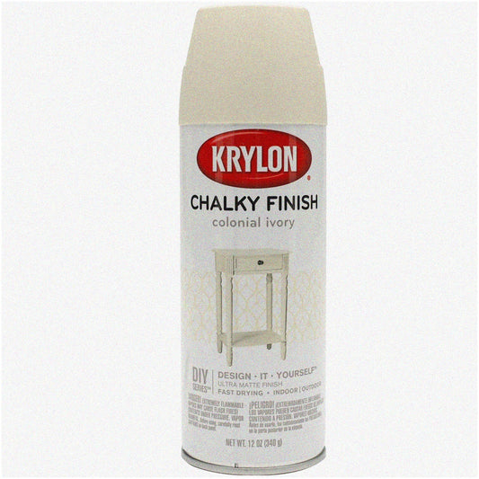 Ivory Chalky Finish Spray Paint 12 Oz
