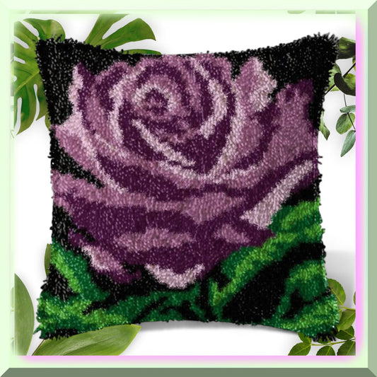 Lavender Dreams DIY Latch Hook Kit for Home Decor