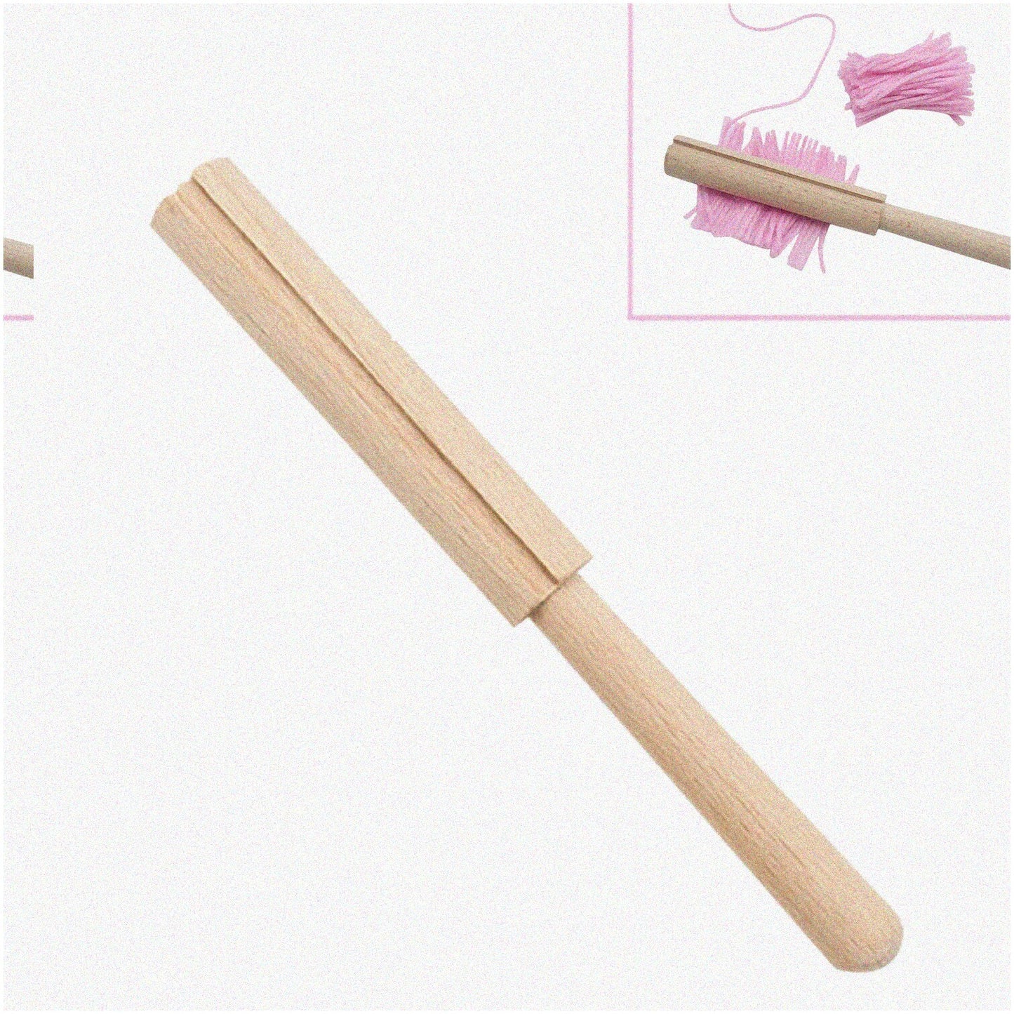 Wood Yarn Cutter for DIY Latch Hook Rug Making