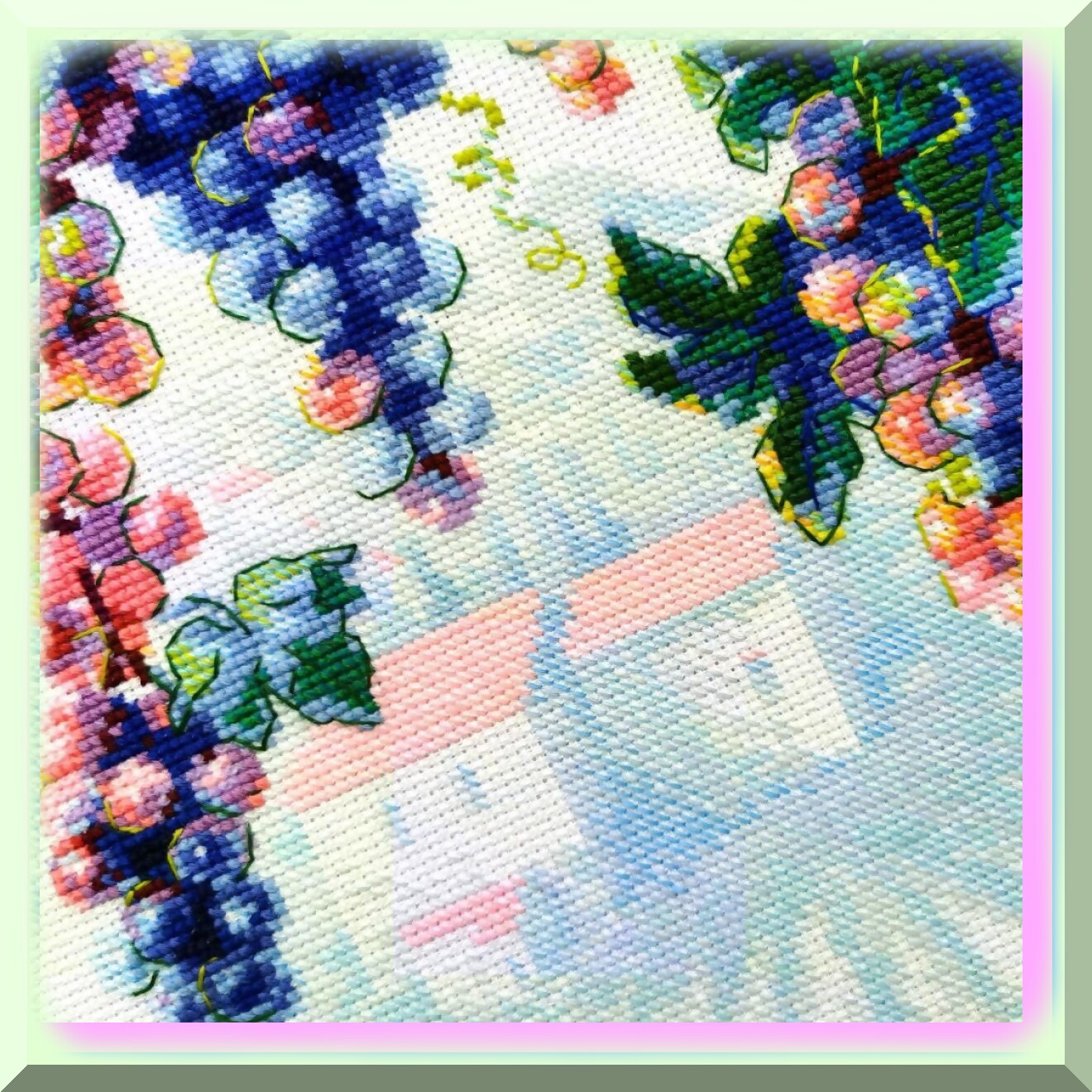 Grapevine Cross Stitch Kit for Creative Embroidery