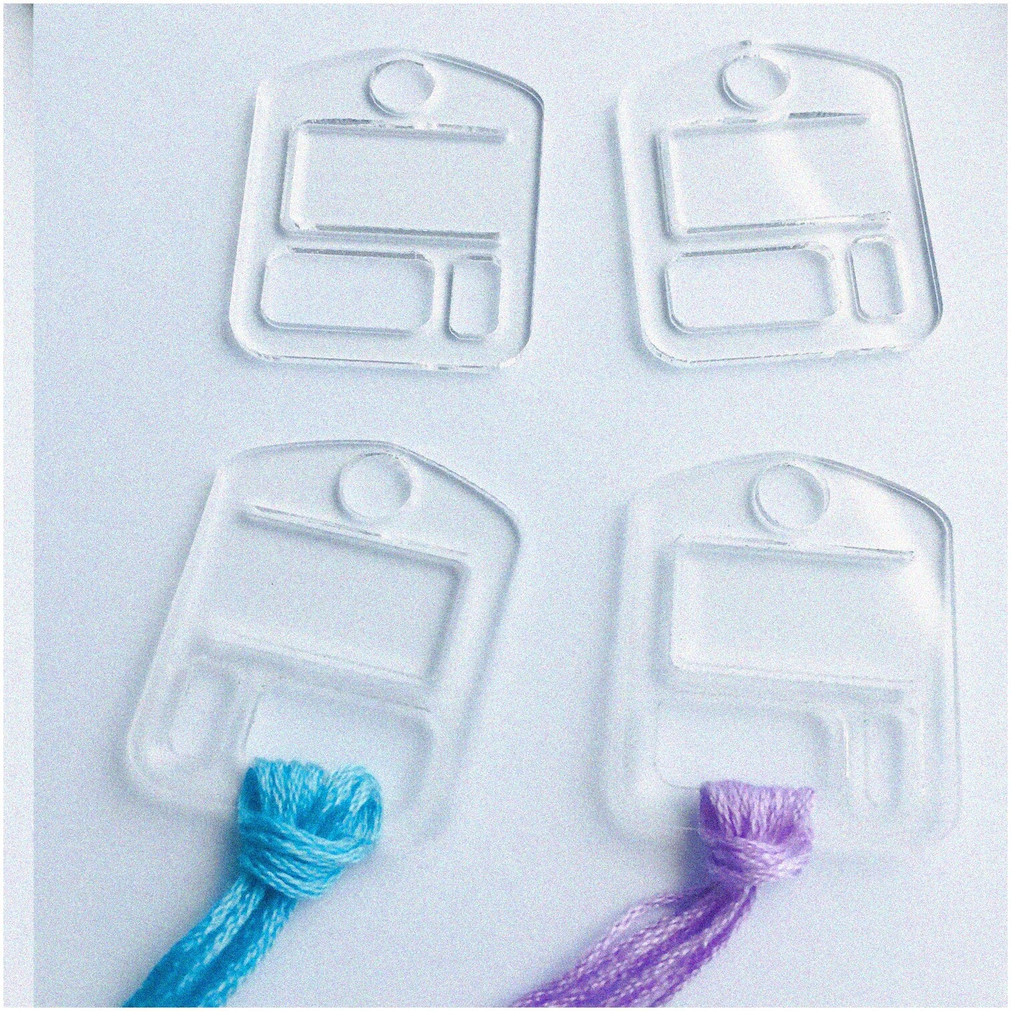 Crystal Clear Floss Gems for Thread Organization