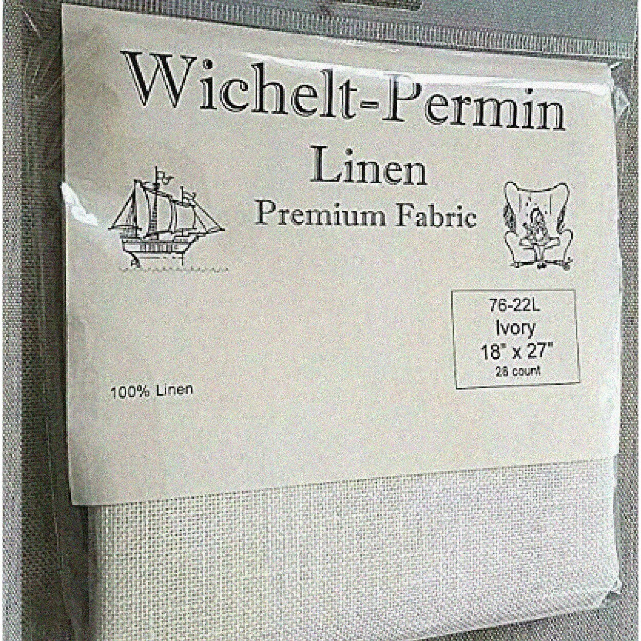 Premium Ivory Cross Stitch Linen Fabric 18" x 27"