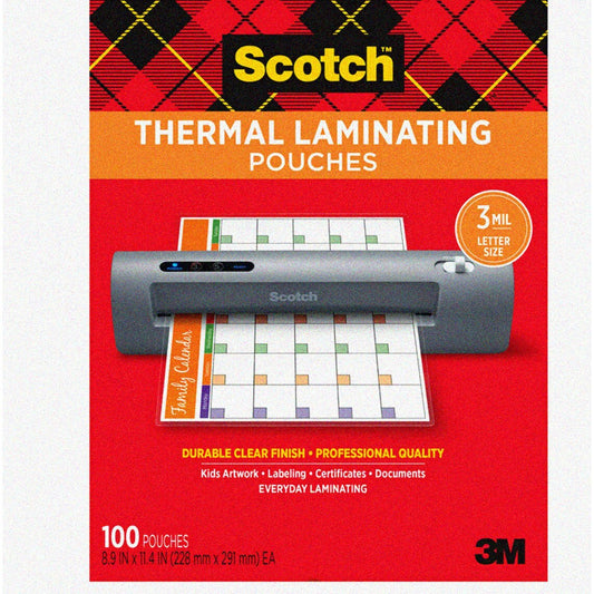 ClearShield Letter Size Thermal Laminating Pouches 100 Pack