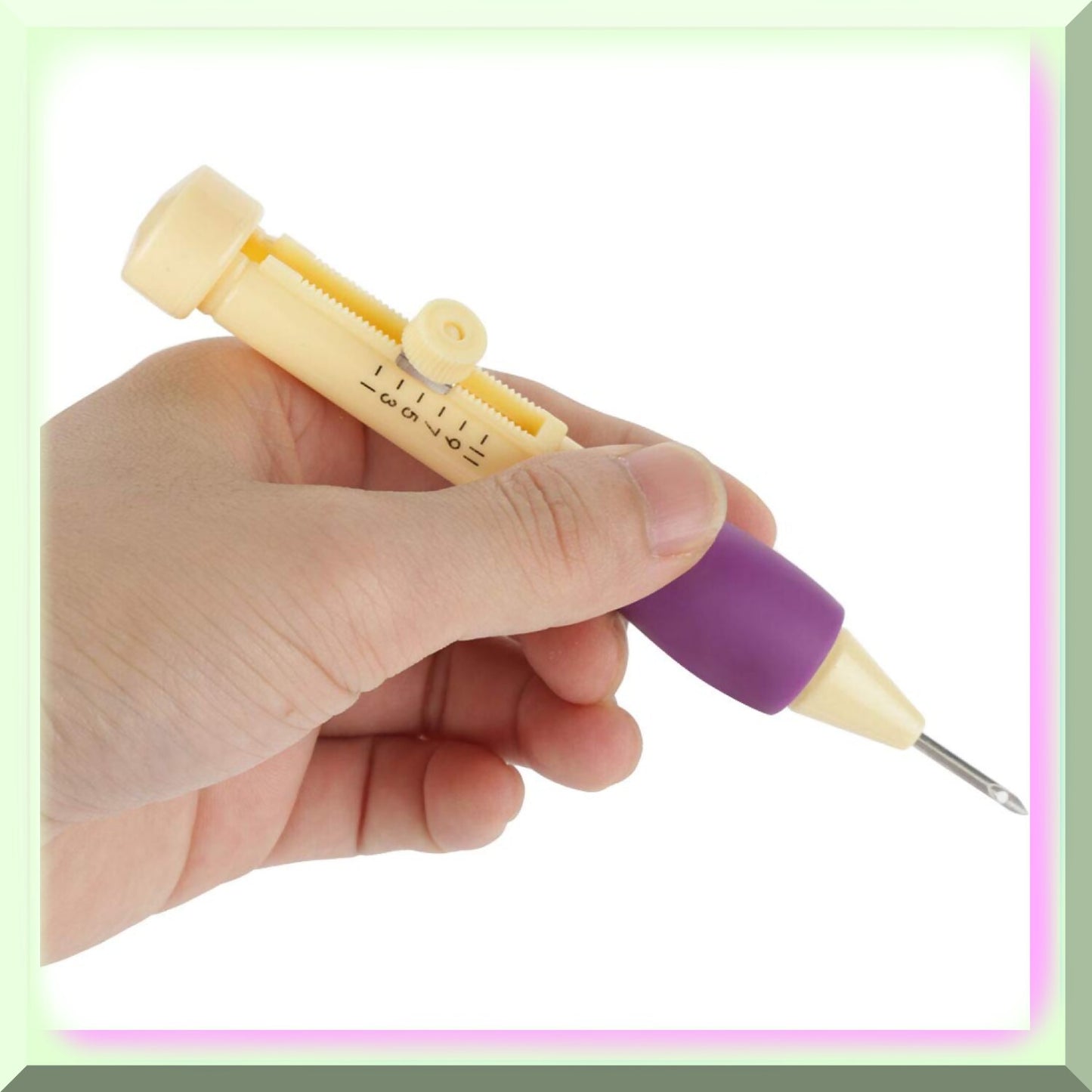 DIY Embroidery Kit with Multifunction Needles and Gradient Pen