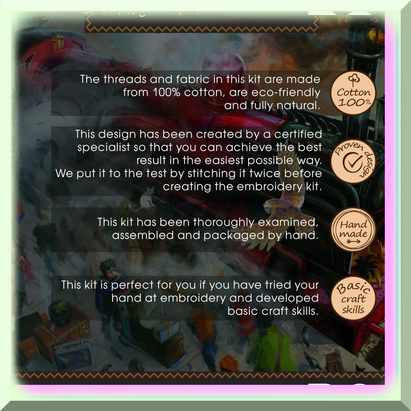 Cross Stitch Bookmark Kit for Literary Fans