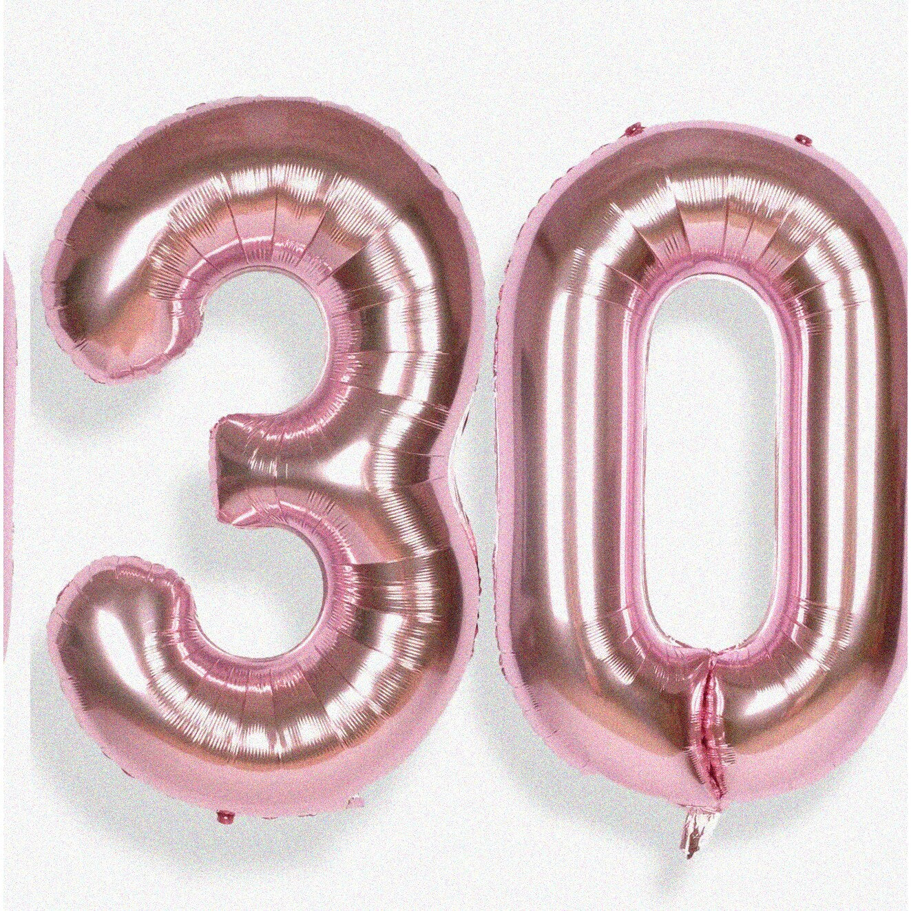 Rose Gold 30 Number Balloon 40 Inch Jumbo Helium Decoration