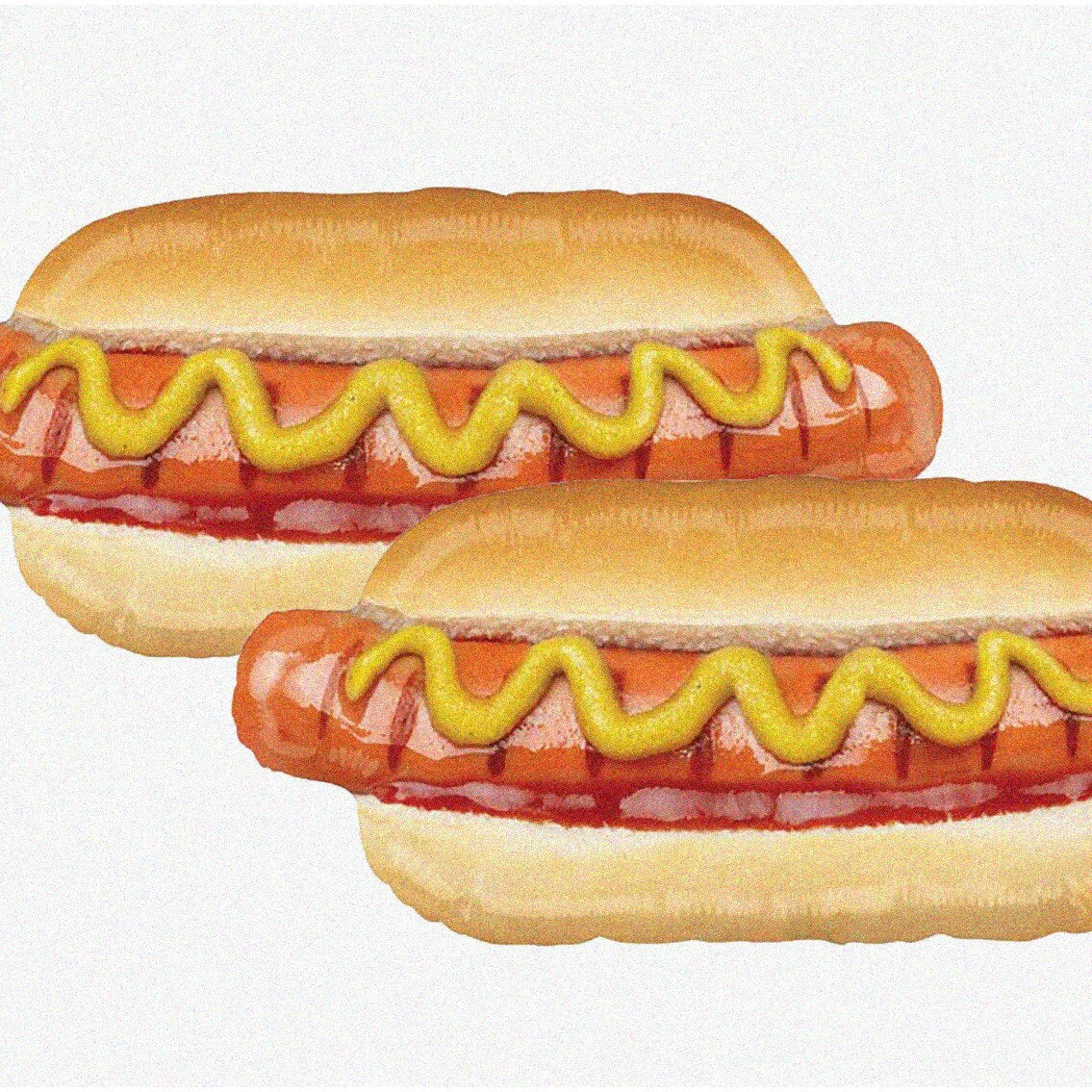 2 Hot Dog Balloons 34 Inches for Summer Events