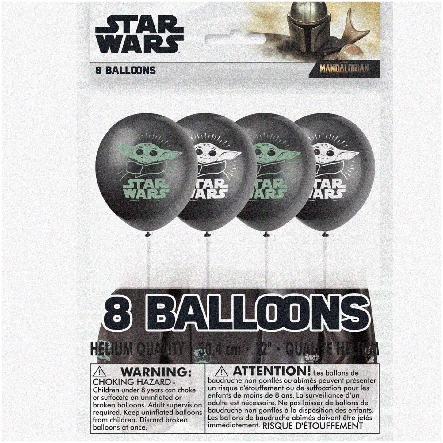 8 Multicolor Latex Balloons The Child Mandalorian