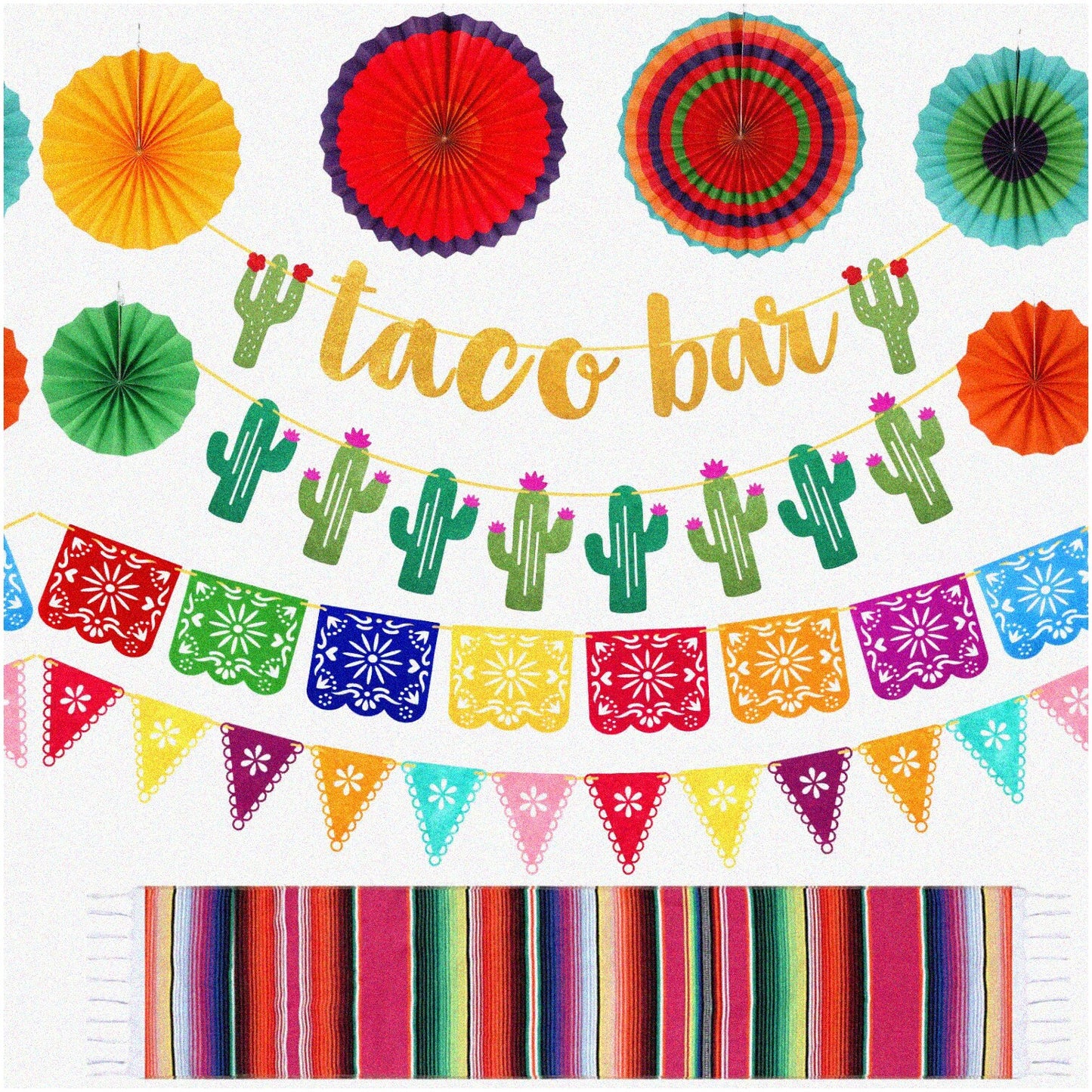 Mexican Fiesta Party Pack 39-Piece Decorations Set
