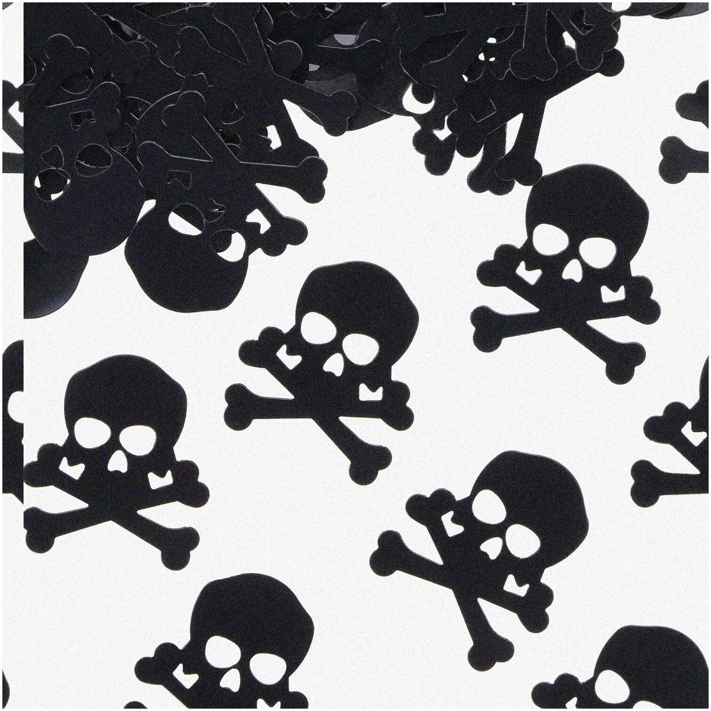 560pcs Black Skull Confetti for Party Decor and Crafts