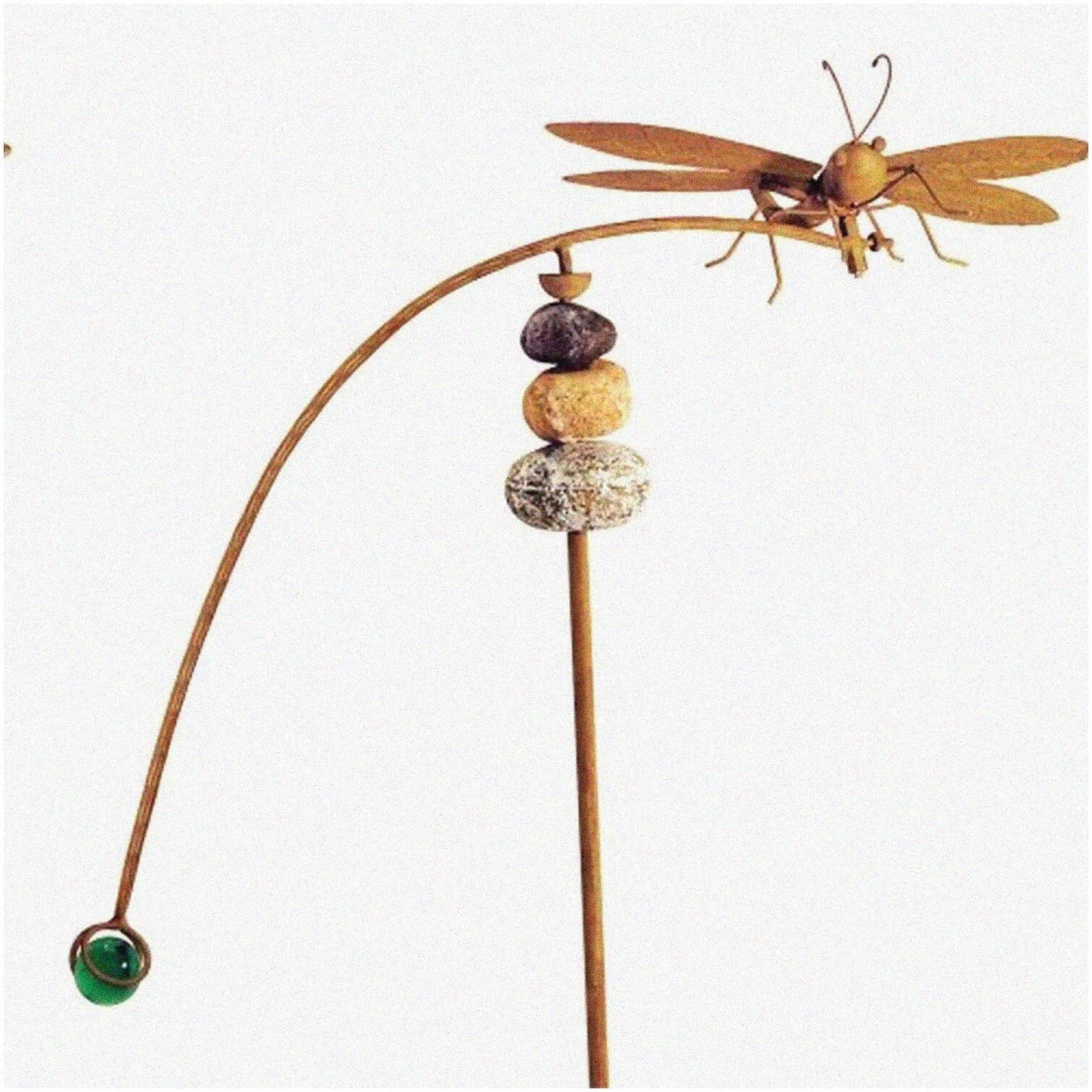 Bronze Dragonfly Balancing Buddies Yard Sculpture 42-inch