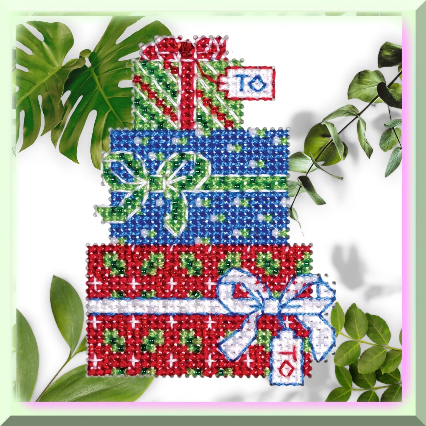 Winter Wonderland Beaded Cross Stitch Ornament Kit