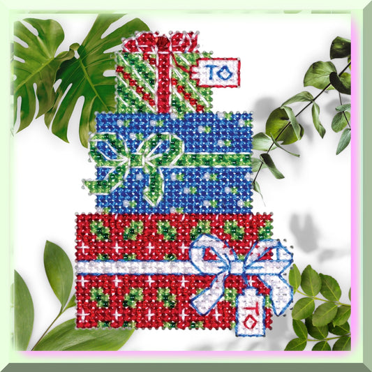 Winter Wonderland Beaded Cross Stitch Ornament Kit