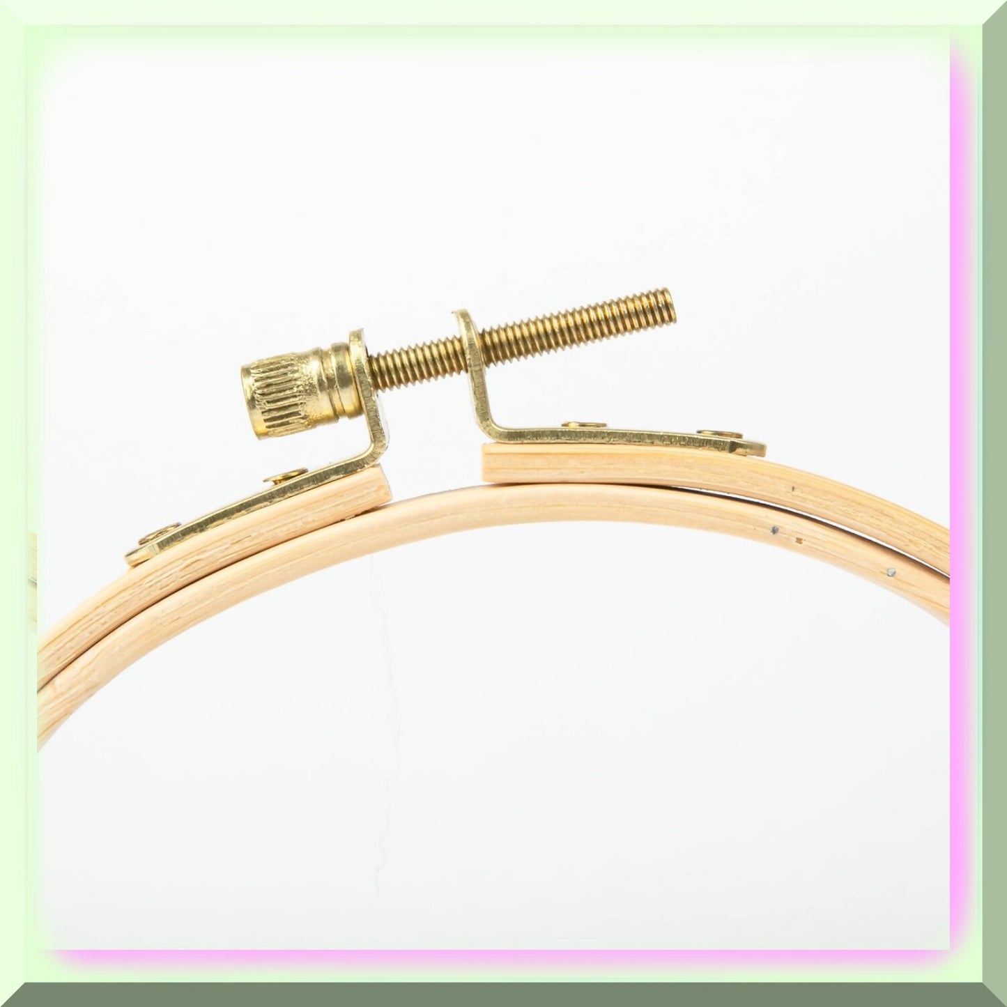 5-Inch Wooden Embroidery Hoop Kit for Needlecraft and Quilting