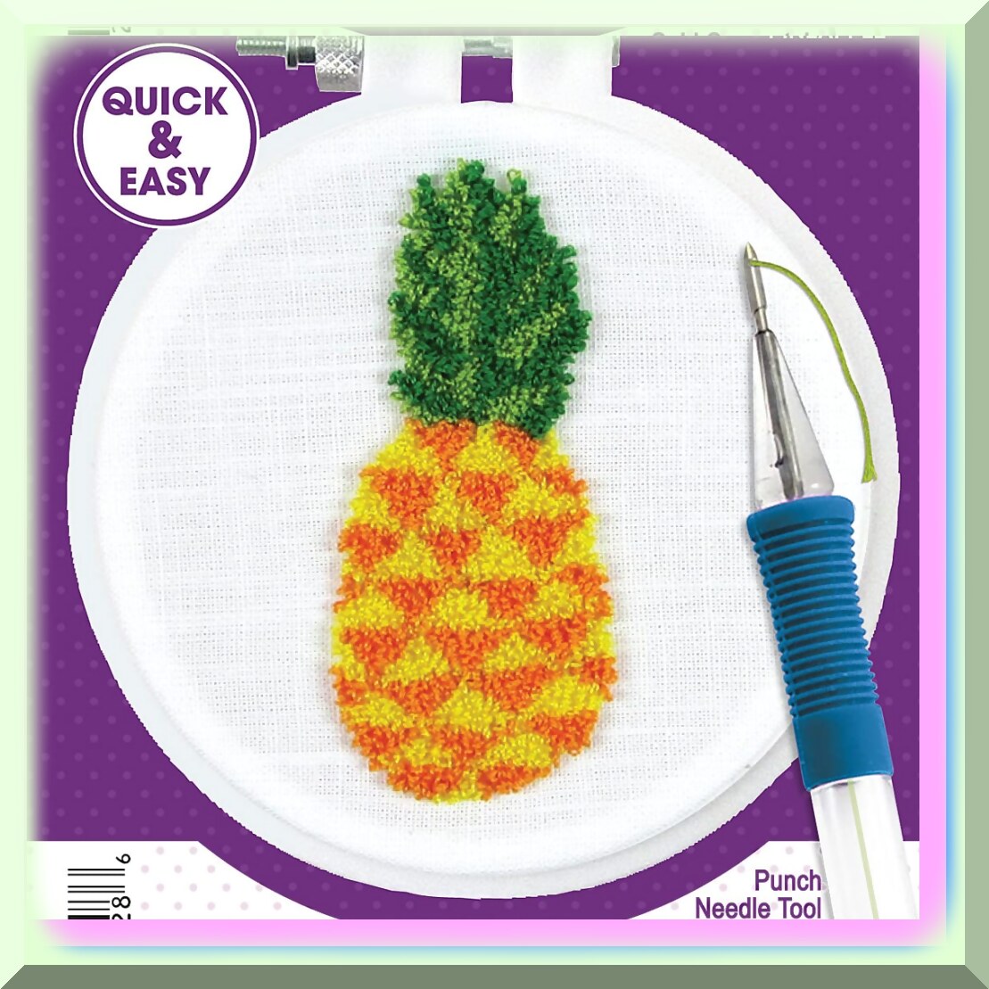 Tropical Twist Embroidery Kit for Creative Textile Art