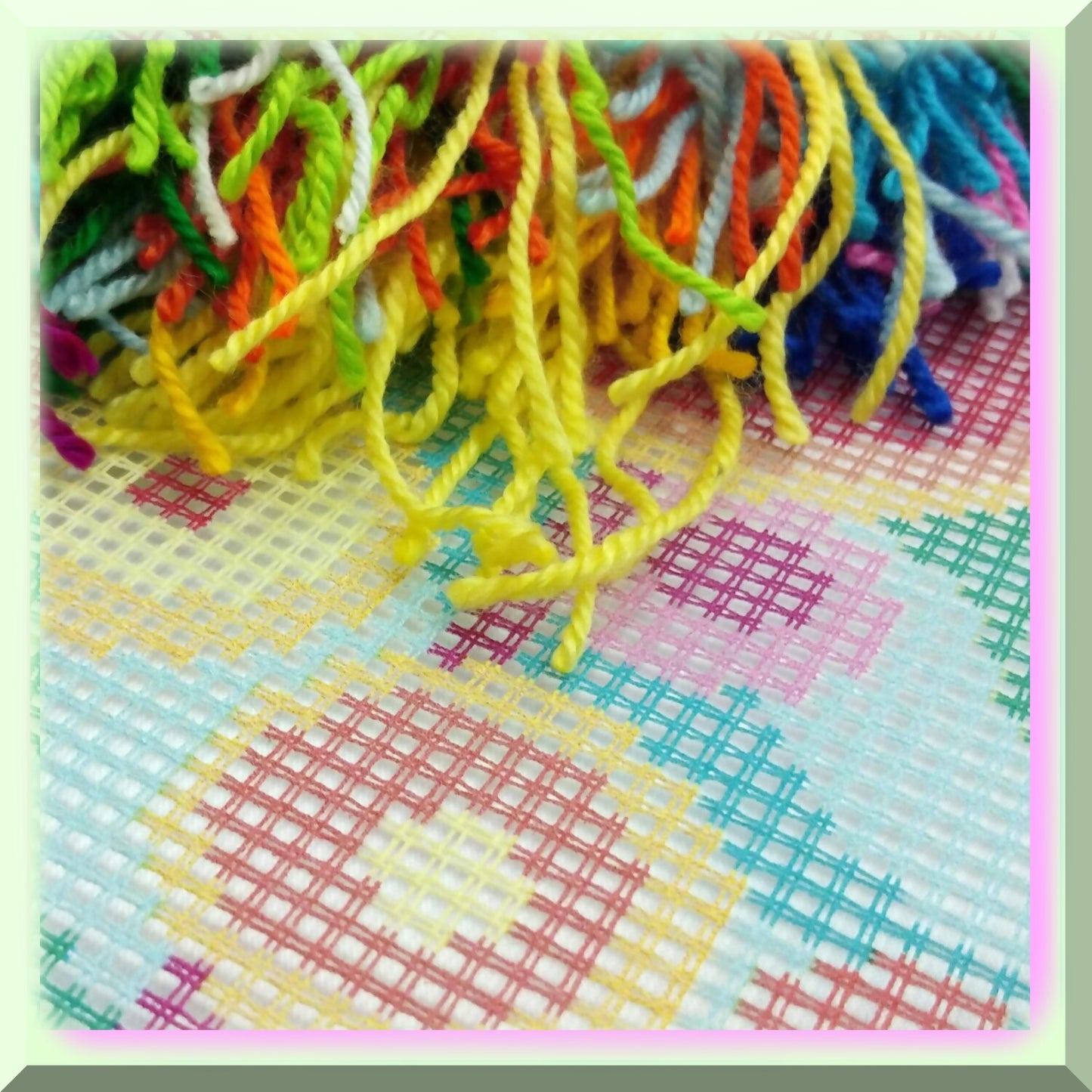 Dandelion Needlepoint Pillow Kit for Home Decor