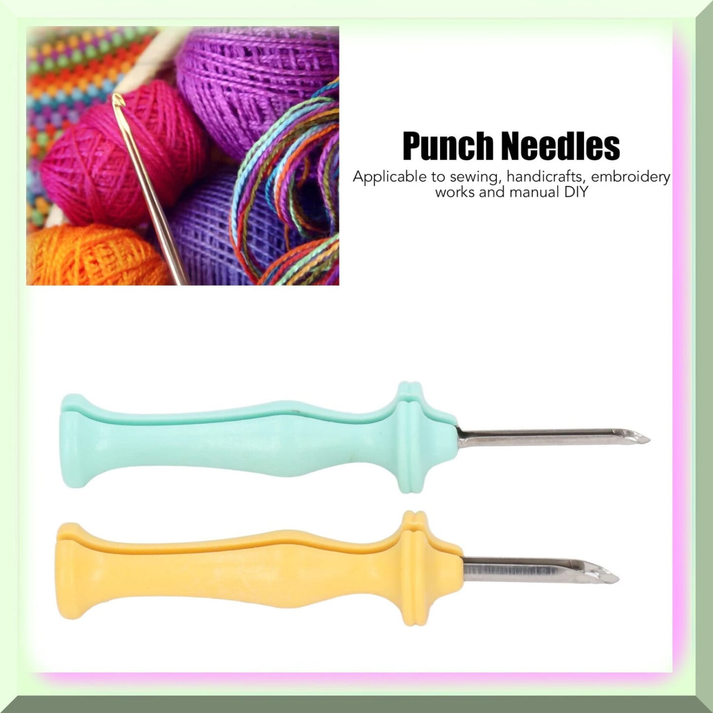 Punch Needle Kit for Home Crafting and Embroidery