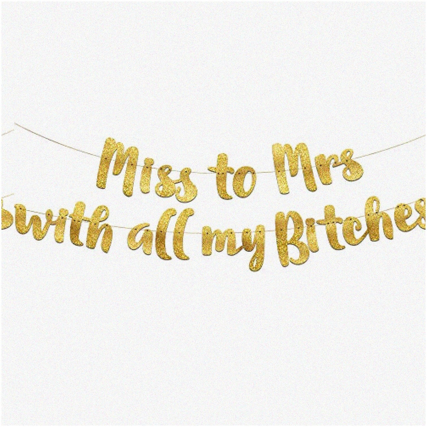 Golden Bride Tribe Bachelorette Party Banner