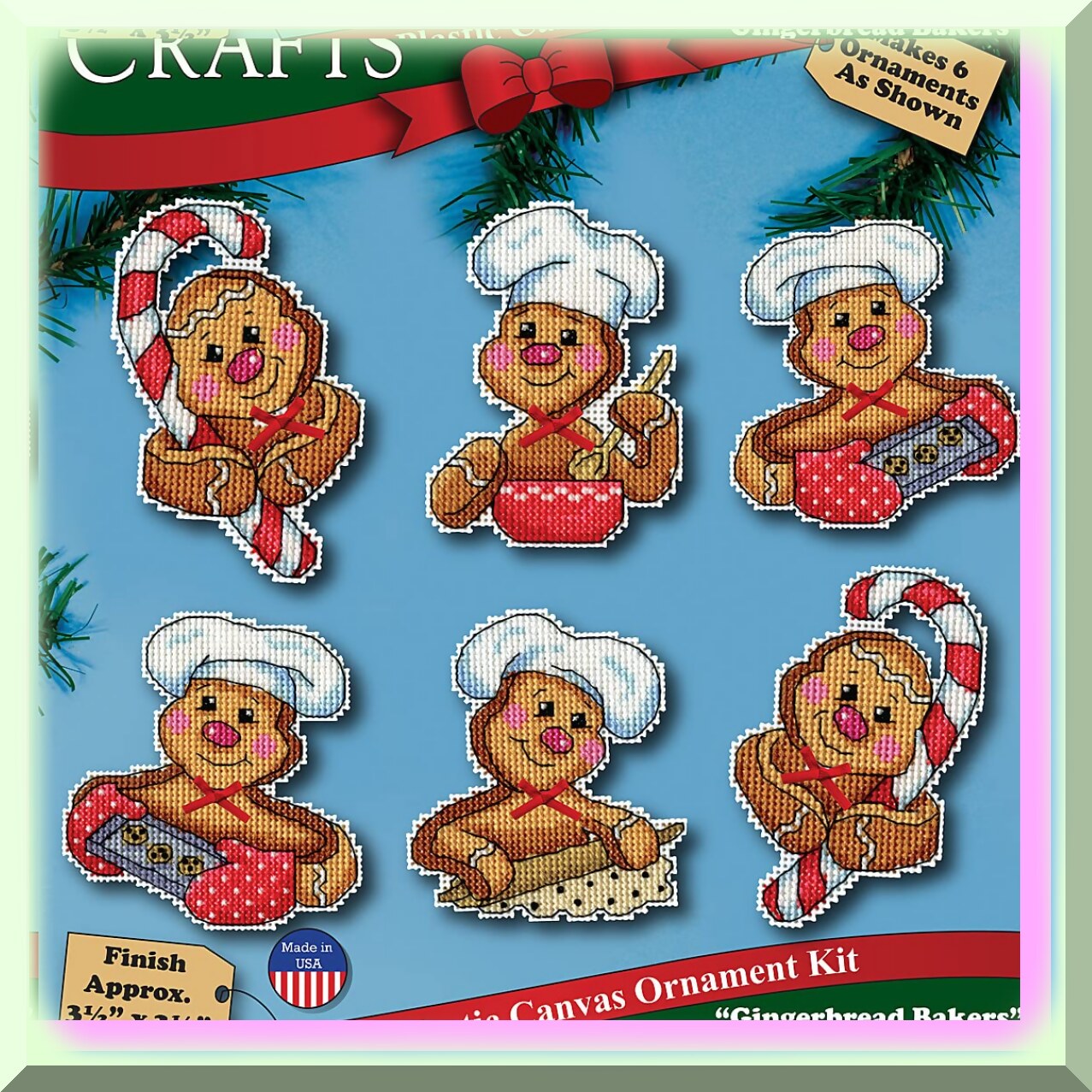 Festive Cross Stitch Ornament Kit for Holiday Decor