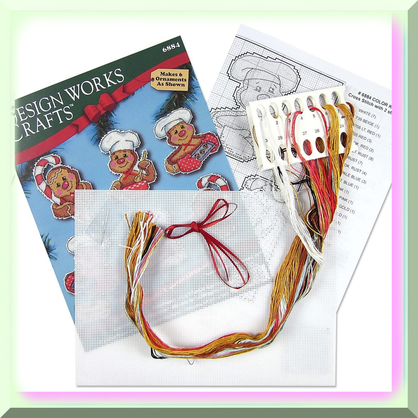 Festive Cross Stitch Ornament Kit for Holiday Decor