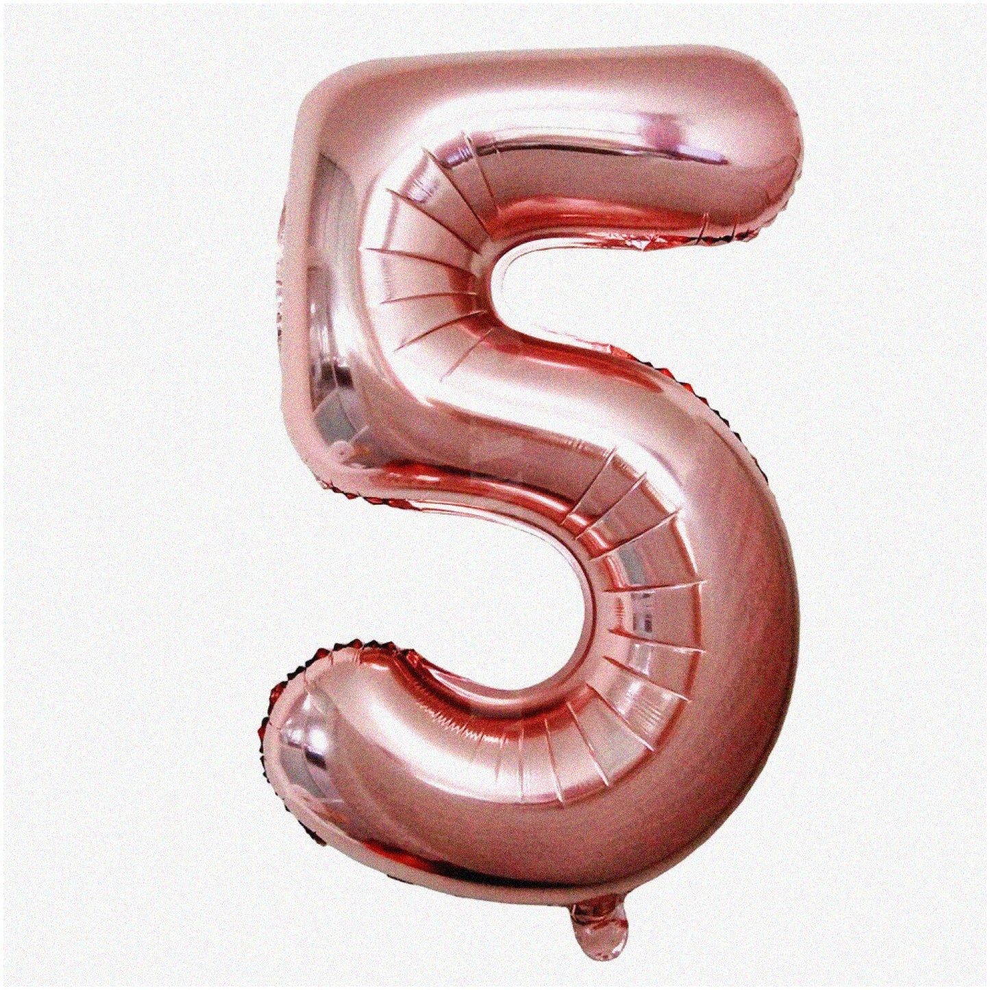 34" F-Z Number Balloons, Rose Gold