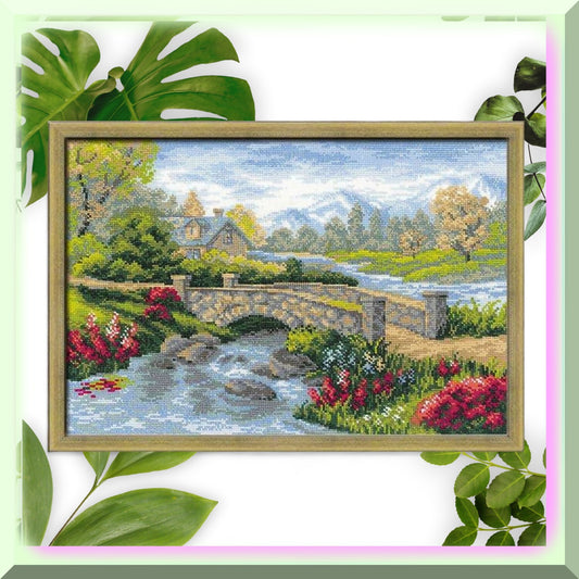 Cross Stitch Kit Compatible with Summer View Design