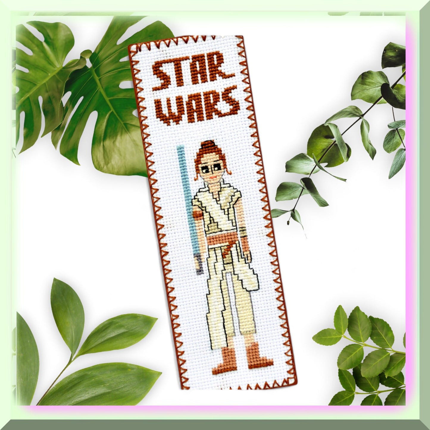 Rey Skywalker Cross Stitch Bookmark Kit for Embroidery