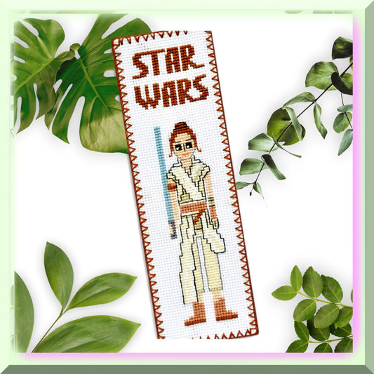 Rey Skywalker Cross Stitch Bookmark Kit
