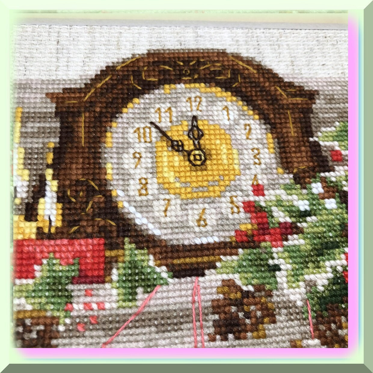 Festive Cross Stitch Kit for Holiday Decor