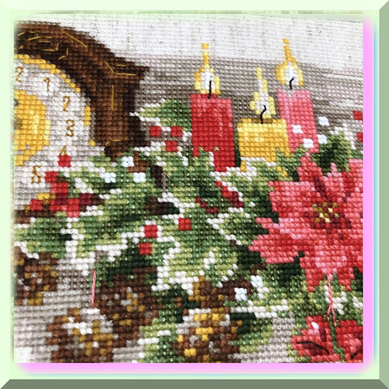 Festive Cross Stitch Kit for Holiday Decor