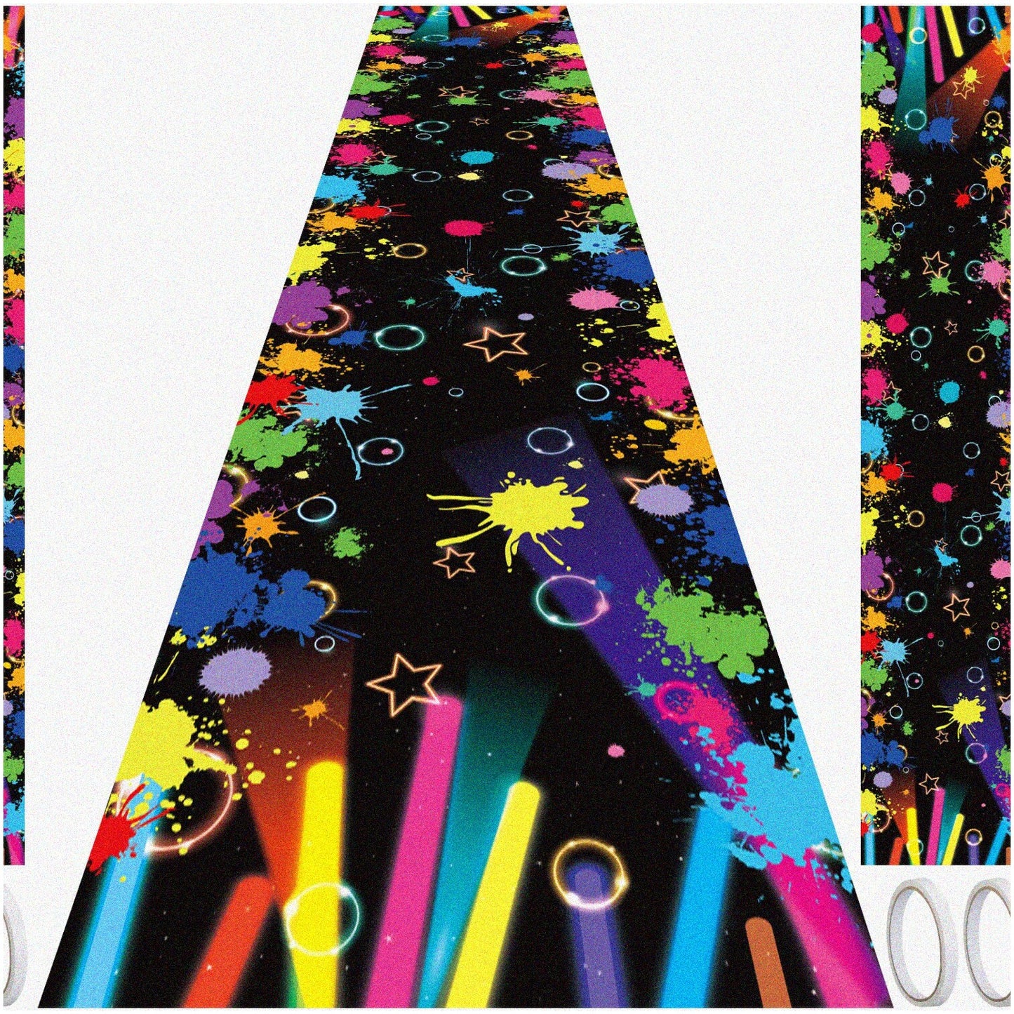 Neon Pathway Carpet Runners Set of 2