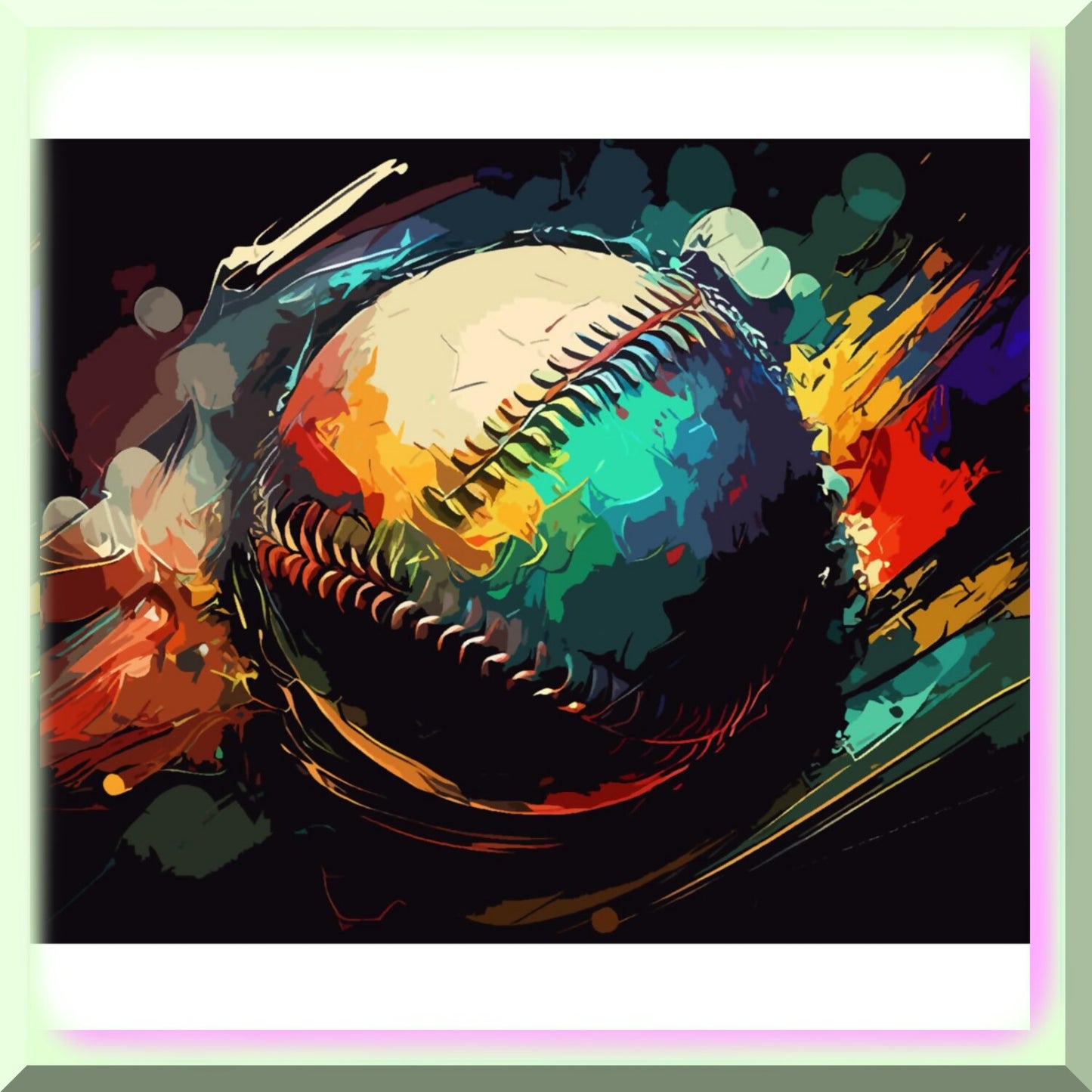 Rustic Rugby Masterpiece DIY Watercolor Painting Kit