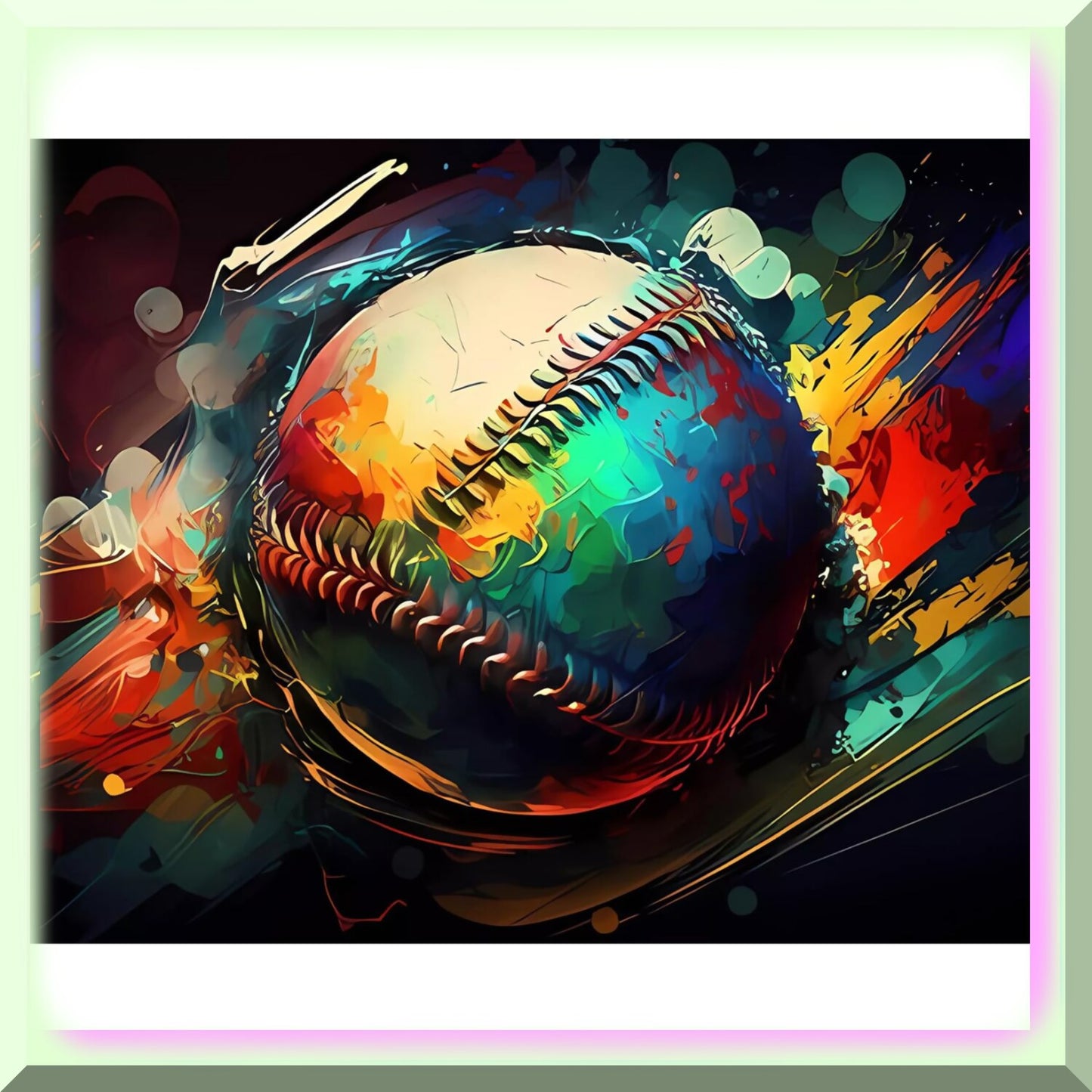 Rustic Rugby Masterpiece DIY Watercolor Painting Kit