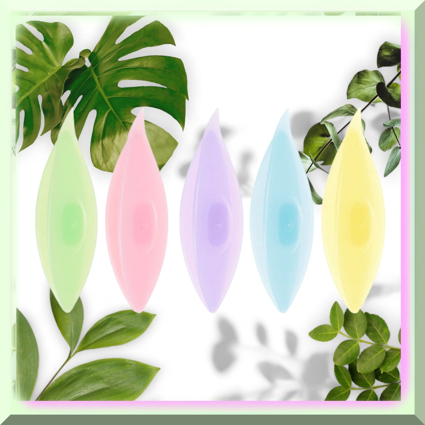 Colorful Plastic Tatting Shuttles for Lace-Making and Crafts