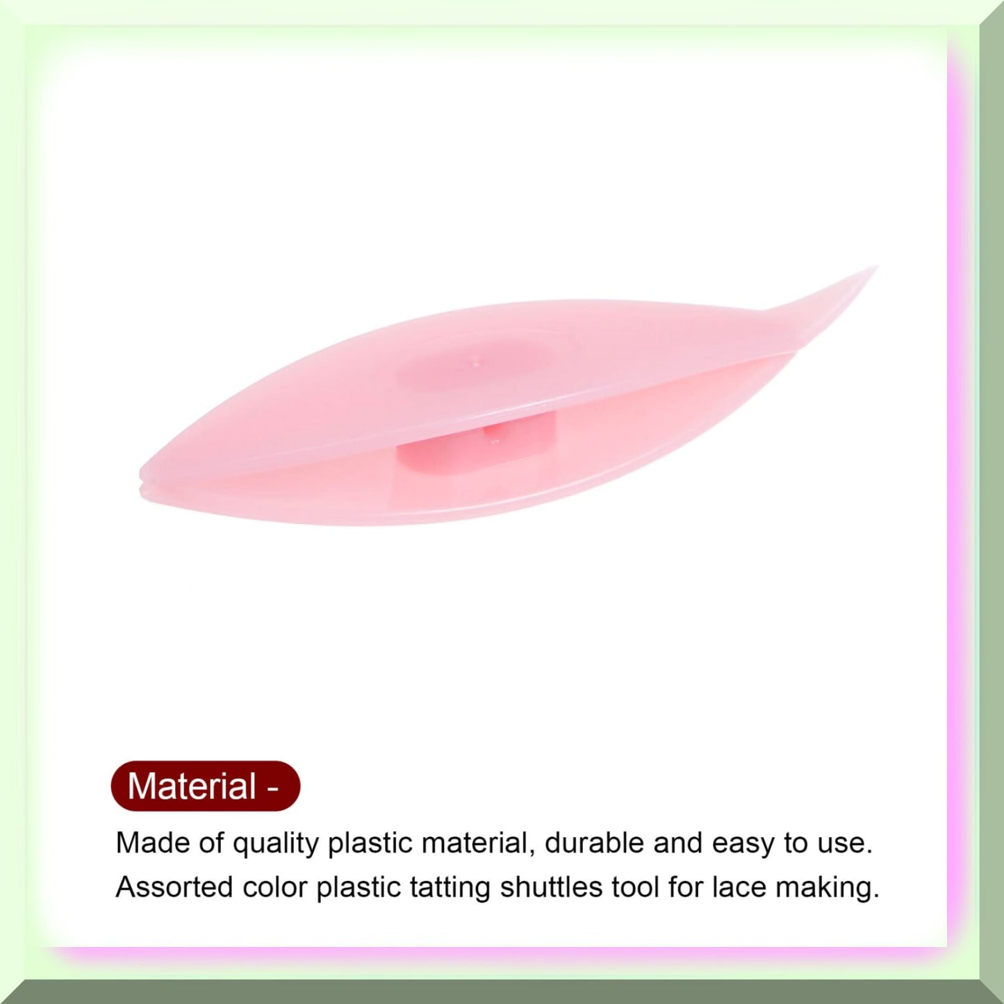 Colorful Plastic Tatting Shuttles for Lace-Making and Crafts