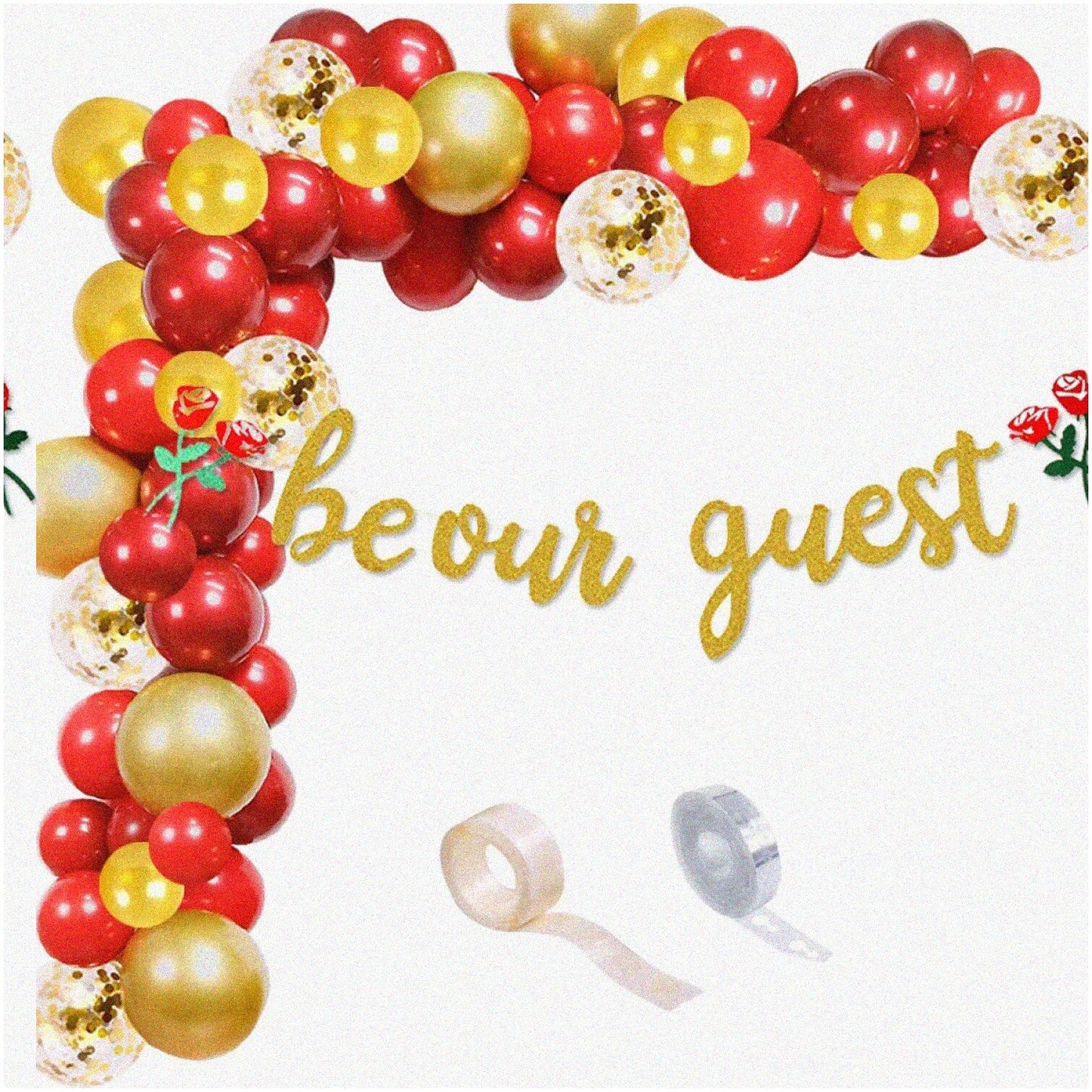 Gold Glitter "Happy Sweet 16" Banner