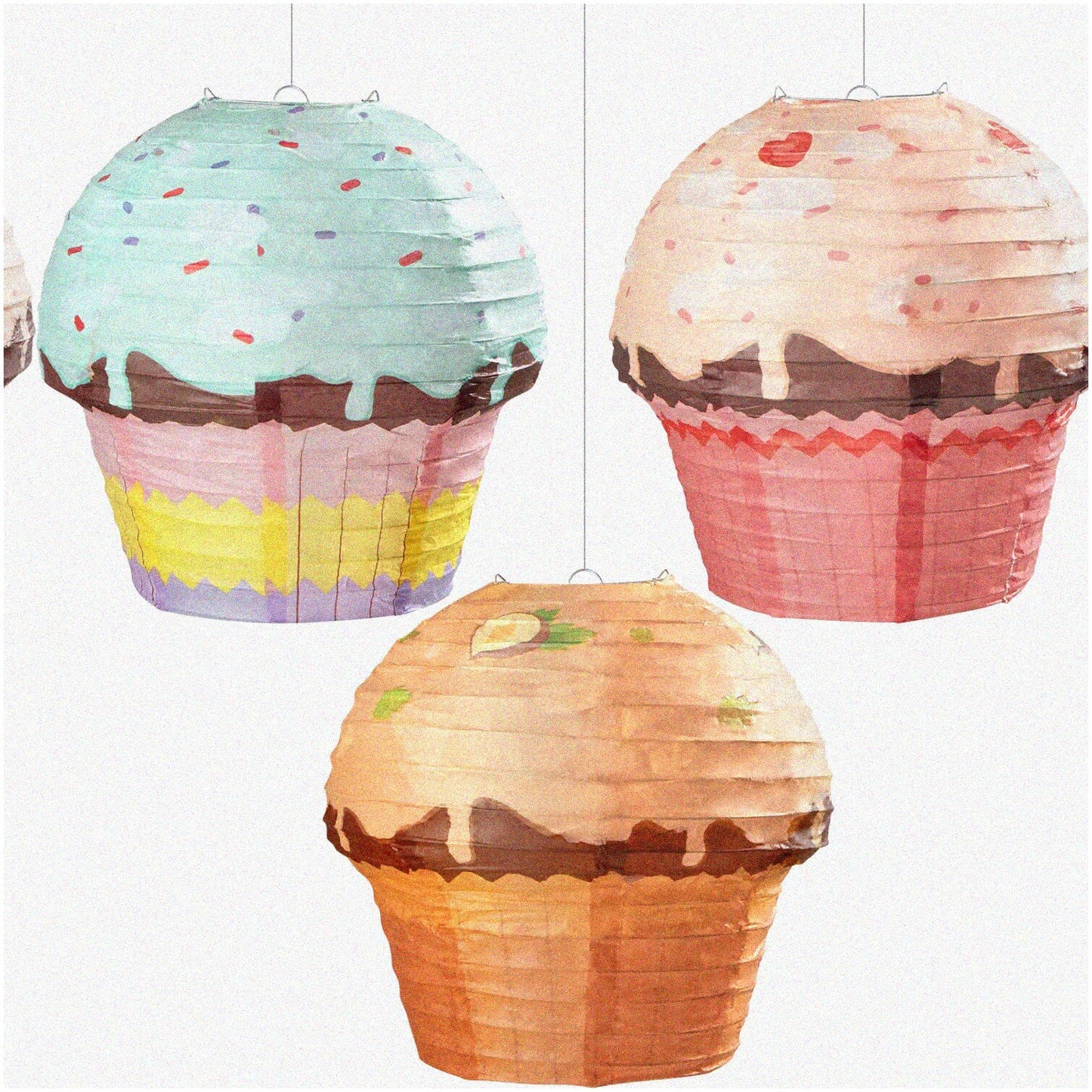 Sweet Treats Party Lanterns Set of 3