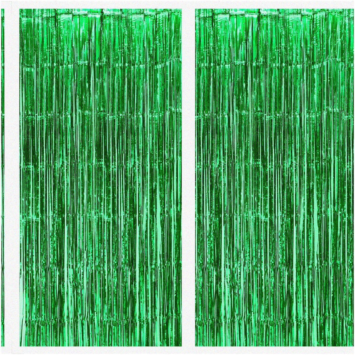 2 Pack Green Streamer Backdrops 8x3.2ft