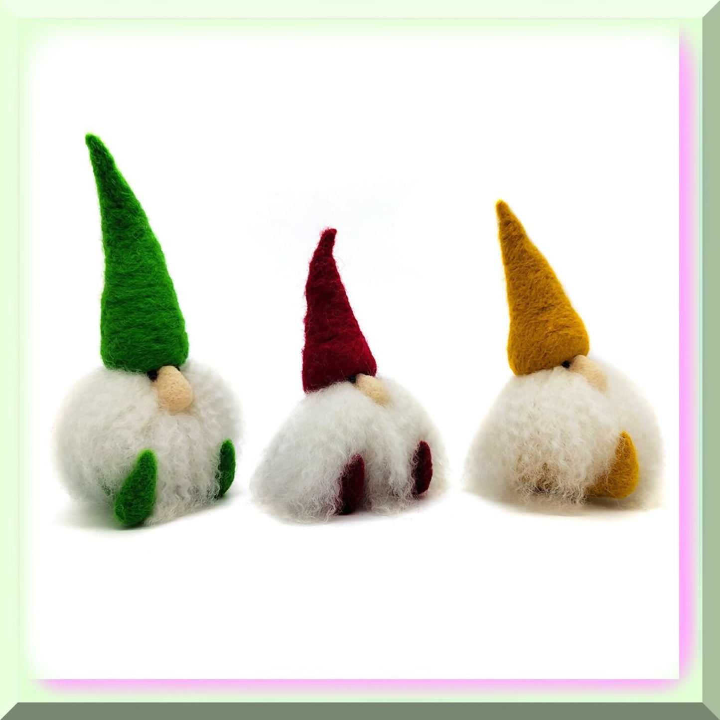 Mother's Day Gnome Felting Kit for Creating 6-Inch Ornaments