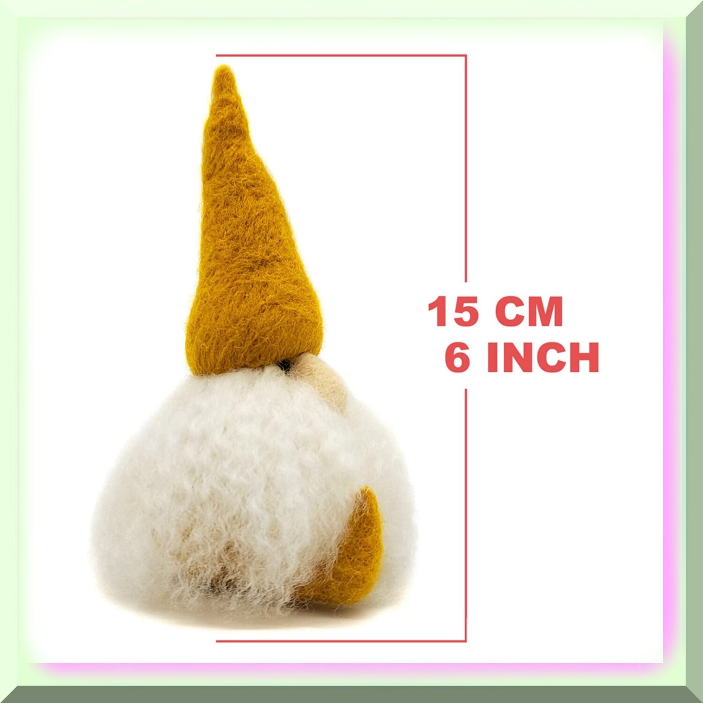 Mother's Day Gnome Felting Kit for Creating 6-Inch Ornaments