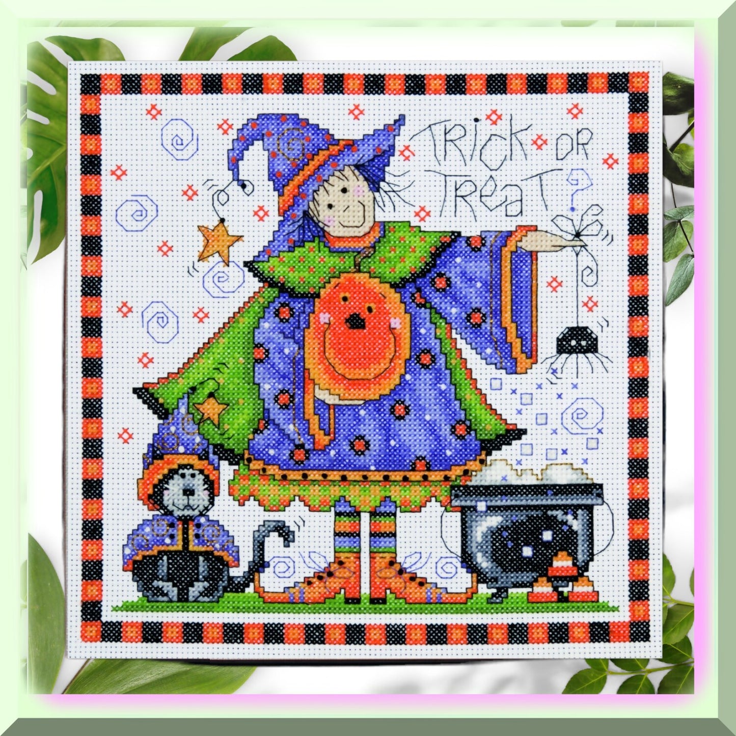 Spooky Stitches Cross Stitch Kit for Halloween Decor