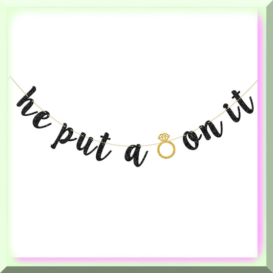 "Ring On It" Celebration Banner for Weddings and Events