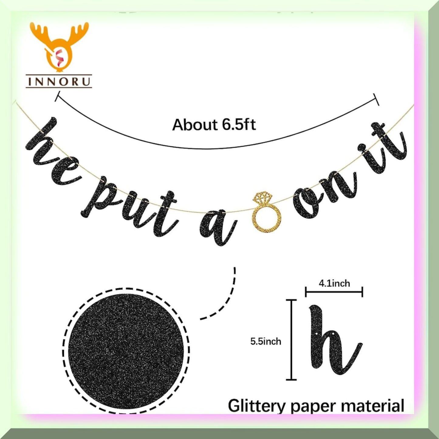 "Ring On It" Celebration Banner for Weddings and Events