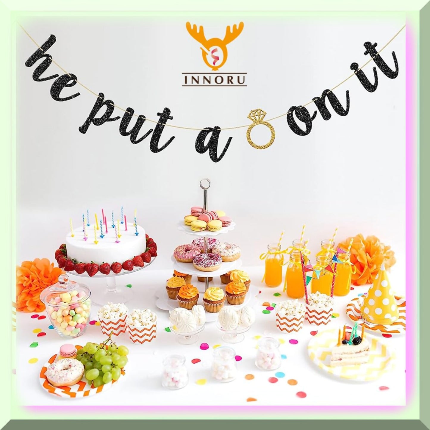 "Ring On It" Celebration Banner for Weddings and Events