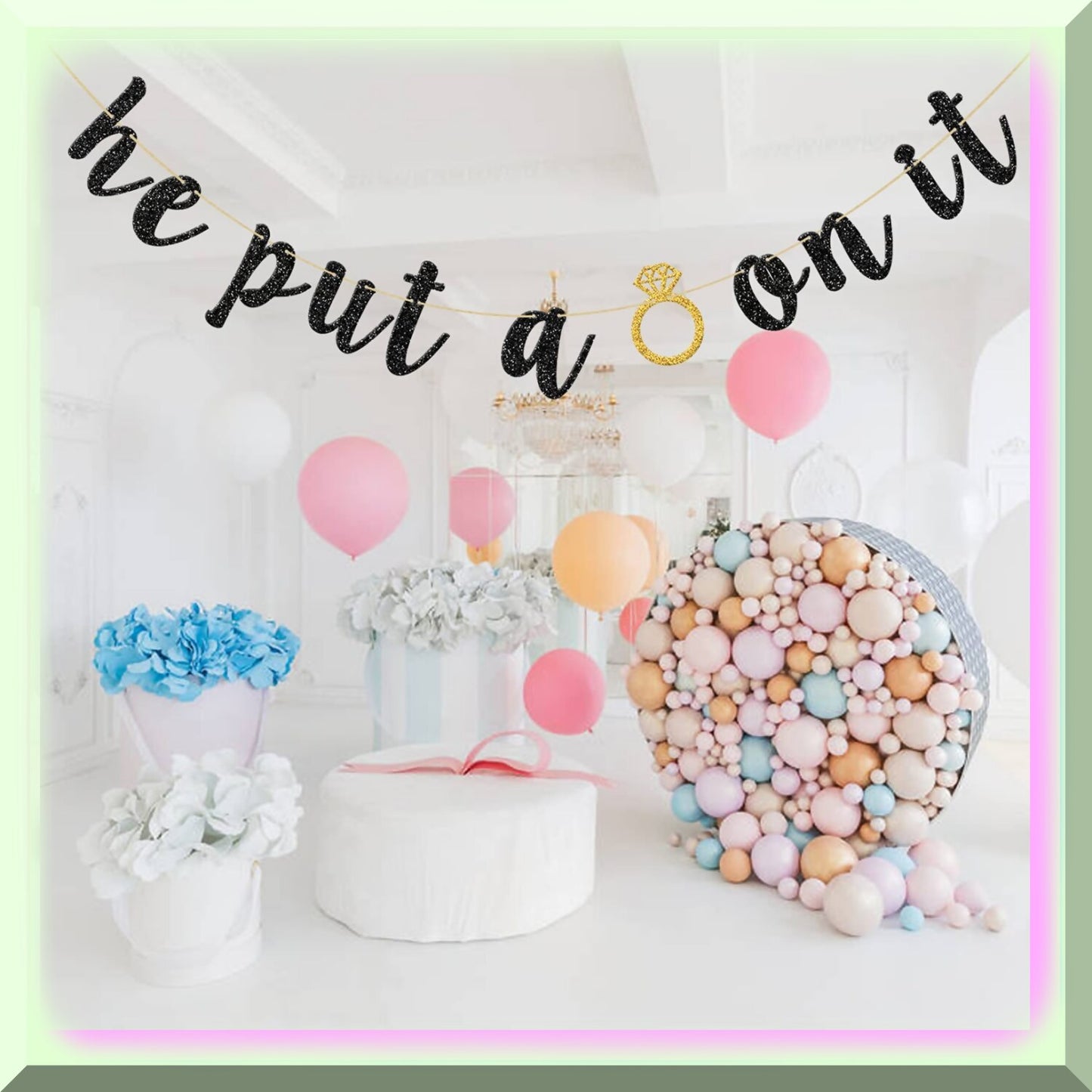 "Ring On It" Celebration Banner for Weddings and Events
