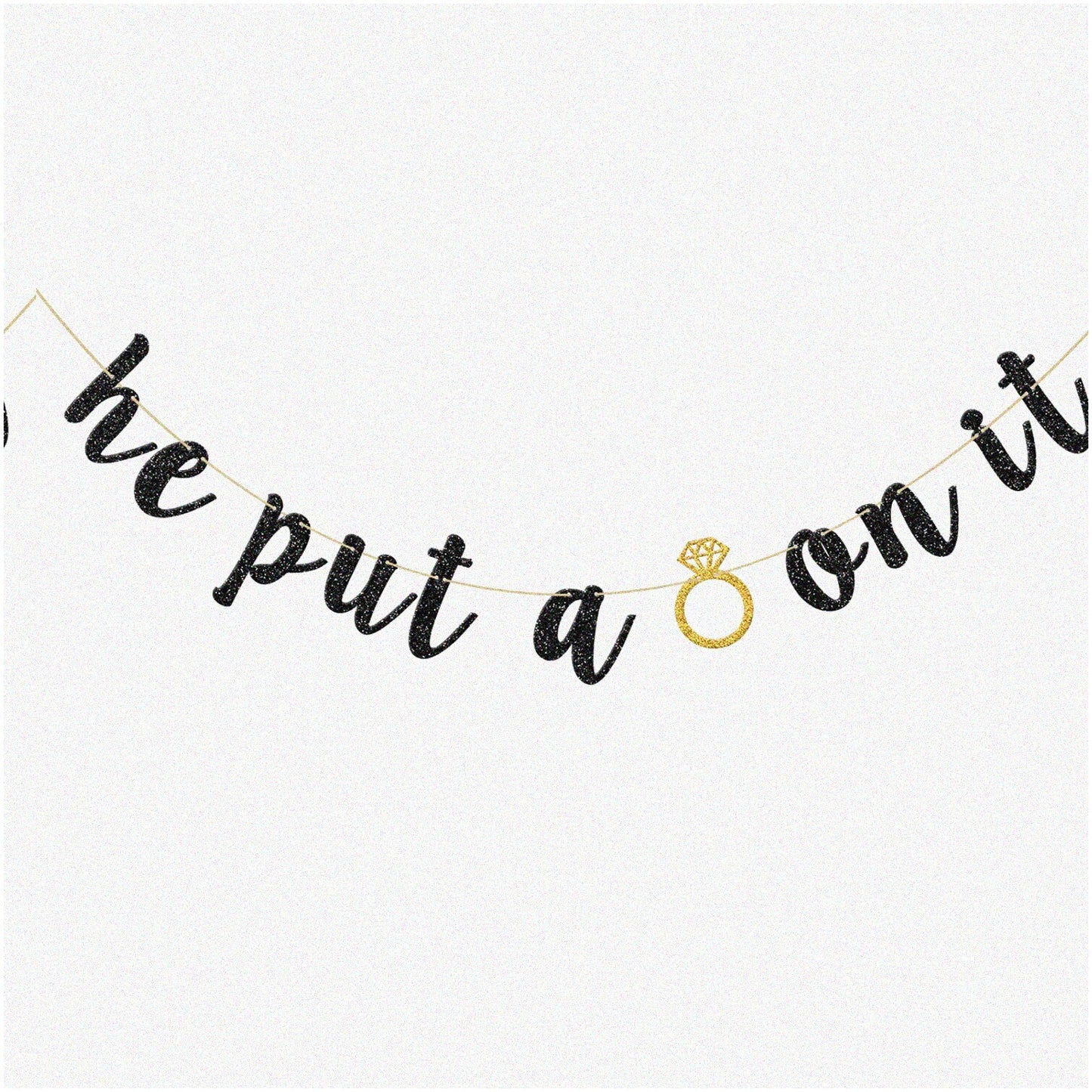 "Ring On It" Celebration Banner for Weddings and Events