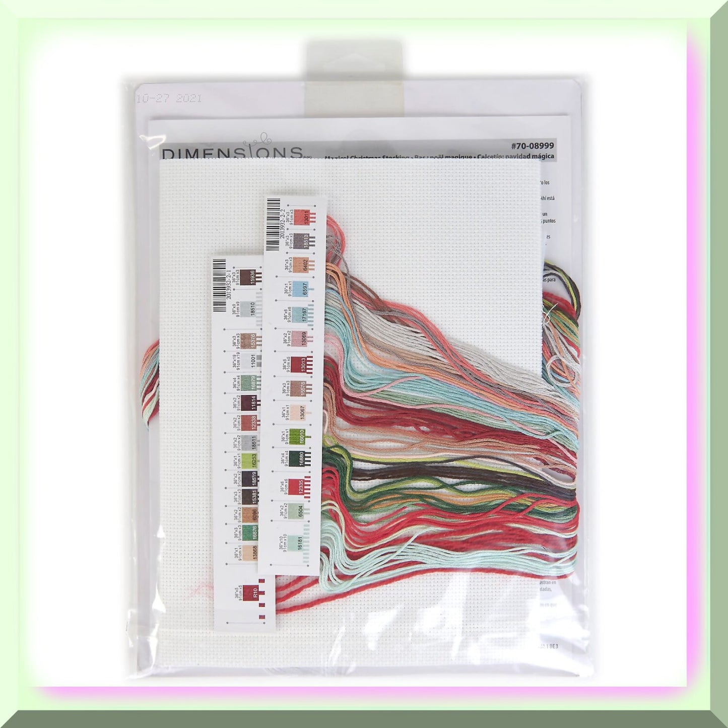 Personalized Cross Stitch Stocking Kit for Holiday Decor